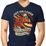 Dungeon Crawling Dragon - Men's V-Neck