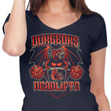 Dungeons and Deadlifts - Women's V-Neck