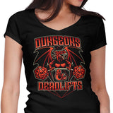 Dungeons and Deadlifts - Women's V-Neck