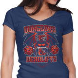 Dungeons and Deadlifts - Women's V-Neck