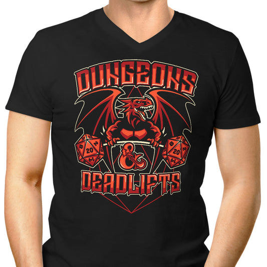 Dungeons and Deadlifts - Men's V-Neck