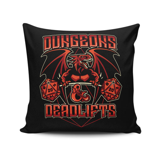 Dungeons and Deadlifts - Throw Pillow