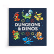 Dungeons and Dinos - Canvas Print