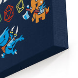 Dungeons and Dinos - Canvas Print