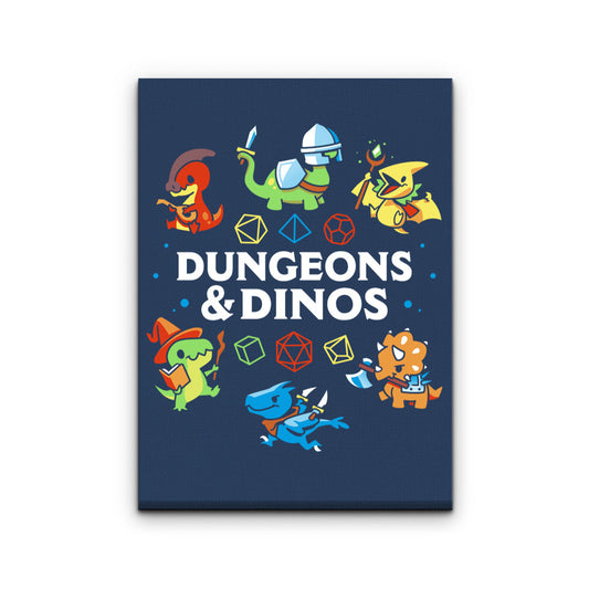 Dungeons and Dinos - Canvas Print
