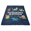 Dungeons and Dinos - Fleece Blanket