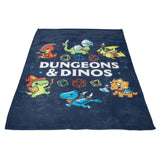 Dungeons and Dinos - Fleece Blanket