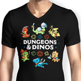 Dungeons and Dinos - Men's V-Neck