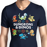 Dungeons and Dinos - Men's V-Neck