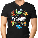 Dungeons and Dinos - Men's V-Neck