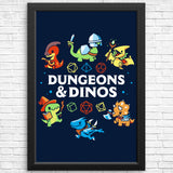 Dungeons and Dinos - Posters & Prints