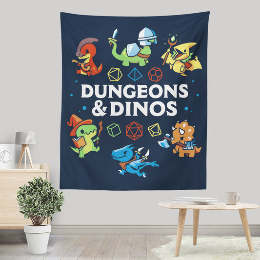 Dungeons and Dinos - Wall Tapestry