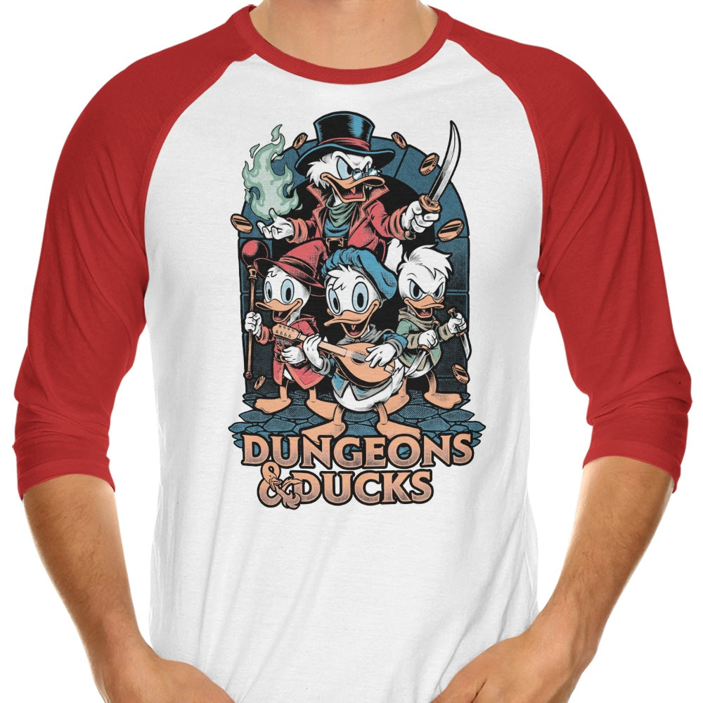 Dungeons and Ducks - 3/4 Sleeve Raglan T-Shirt