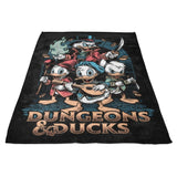 Dungeons and Ducks - Fleece Blanket