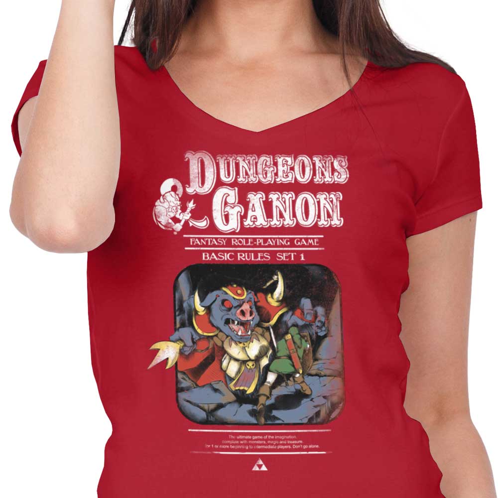 Dungeons and Ganon - Women's V-Neck