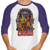 Dungeons and Mysteries - 3/4 Sleeve Raglan T-Shirt