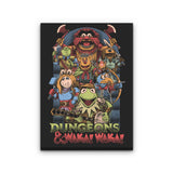 Dungeons and Waka - Canvas Print
