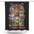 Dungeons and Waka - Shower Curtain