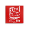 Ecto-1 Garage - Metal Print