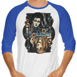 Edward and Kim - 3/4 Sleeve Raglan T-Shirt