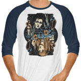 Edward and Kim - 3/4 Sleeve Raglan T-Shirt