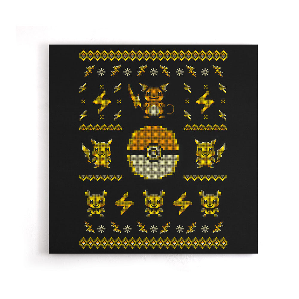 Electric Trainer Sweater - Canvas Print