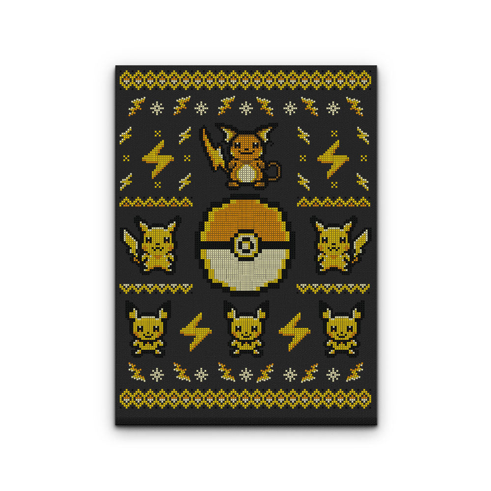 Electric Trainer Sweater - Canvas Print