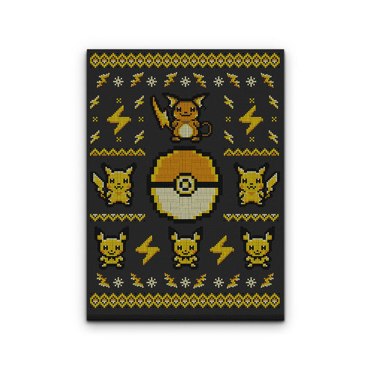 Electric Trainer Sweater - Canvas Print