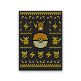 Electric Trainer Sweater - Canvas Print