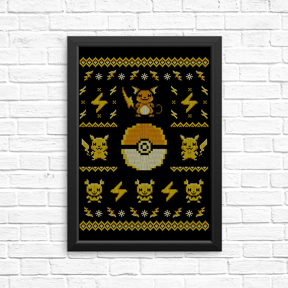 Electric Trainer Sweater - Posters & Prints
