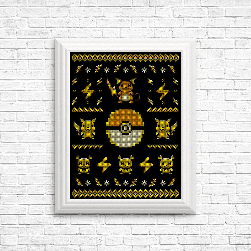 Electric Trainer Sweater - Posters & Prints