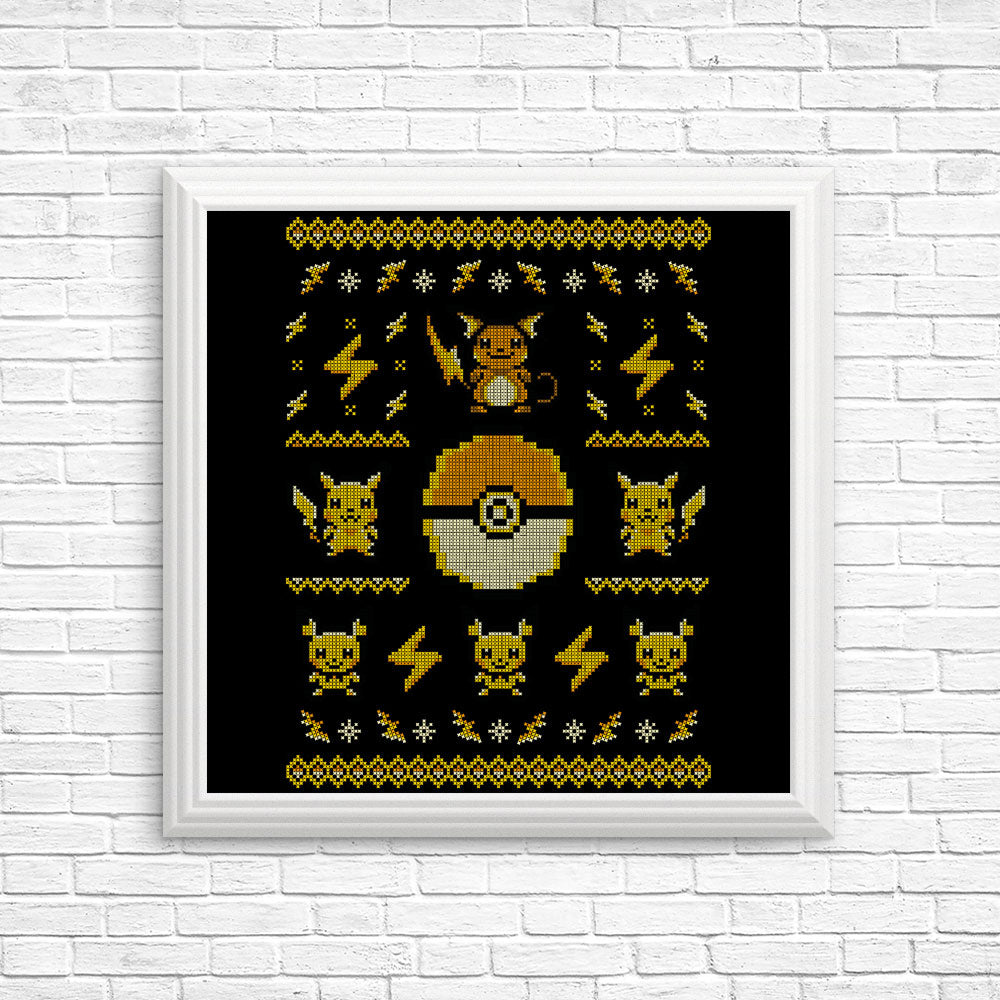 Electric Trainer Sweater - Posters & Prints