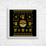 Electric Trainer Sweater - Posters & Prints