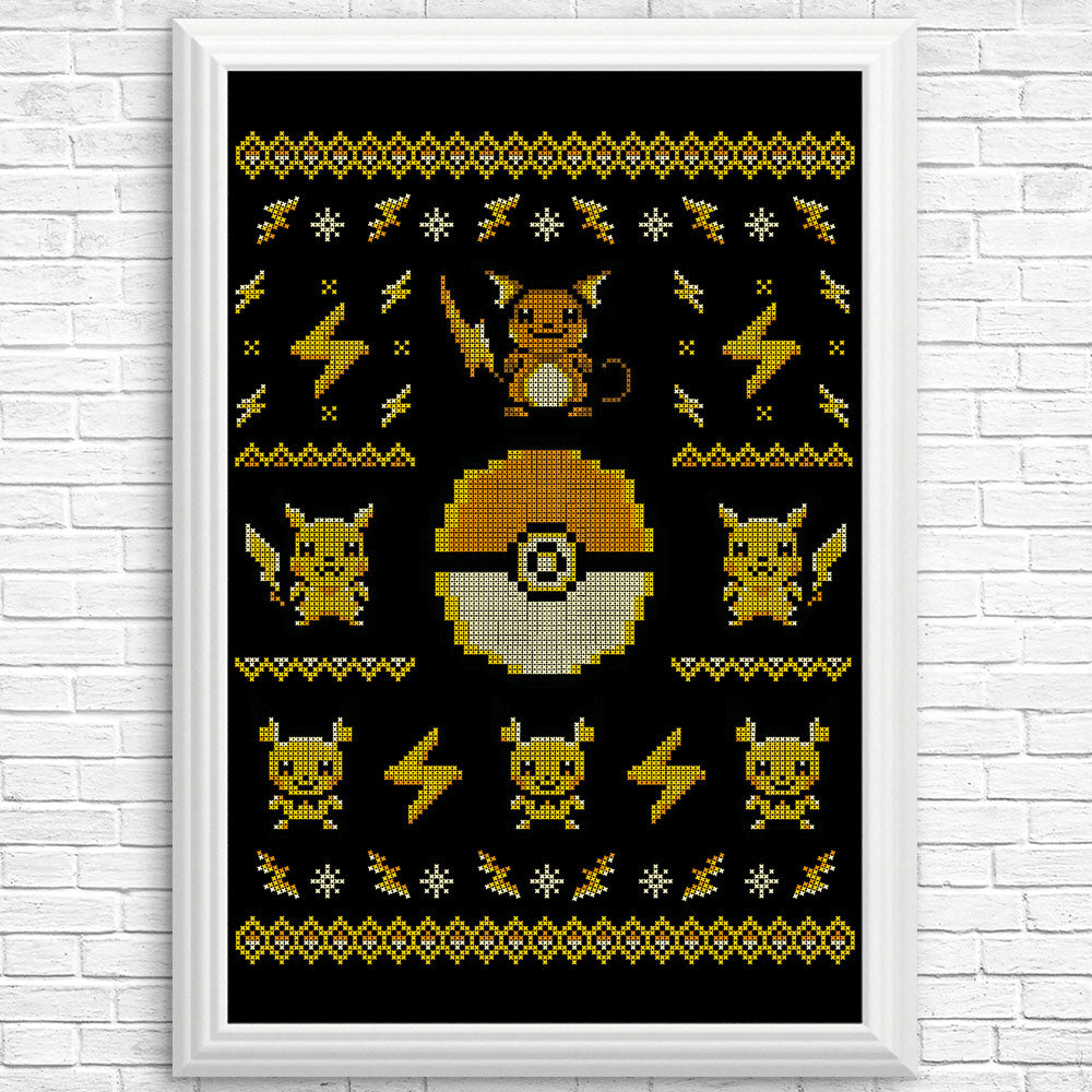 Electric Trainer Sweater - Posters & Prints