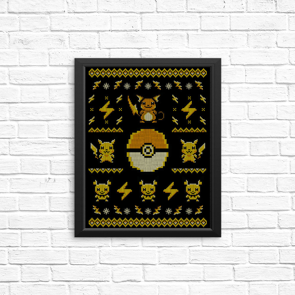 Electric Trainer Sweater - Posters & Prints