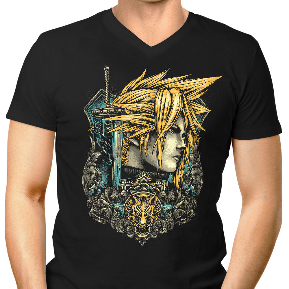 Emblem of the Ex-Soldier - Men's V-Neck