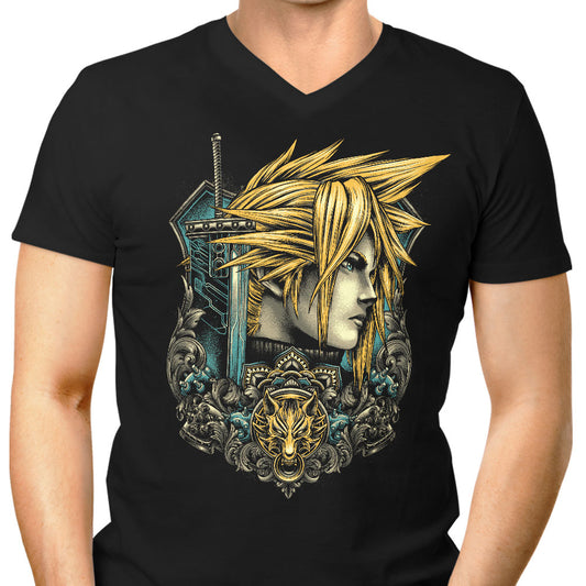 Emblem of the Ex-Soldier - Men's V-Neck