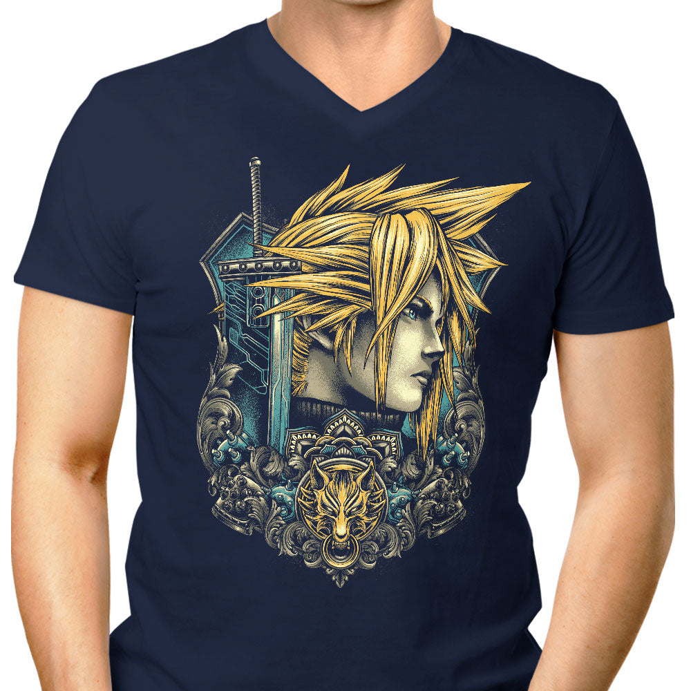 Emblem of the Ex-Soldier - Men's V-Neck