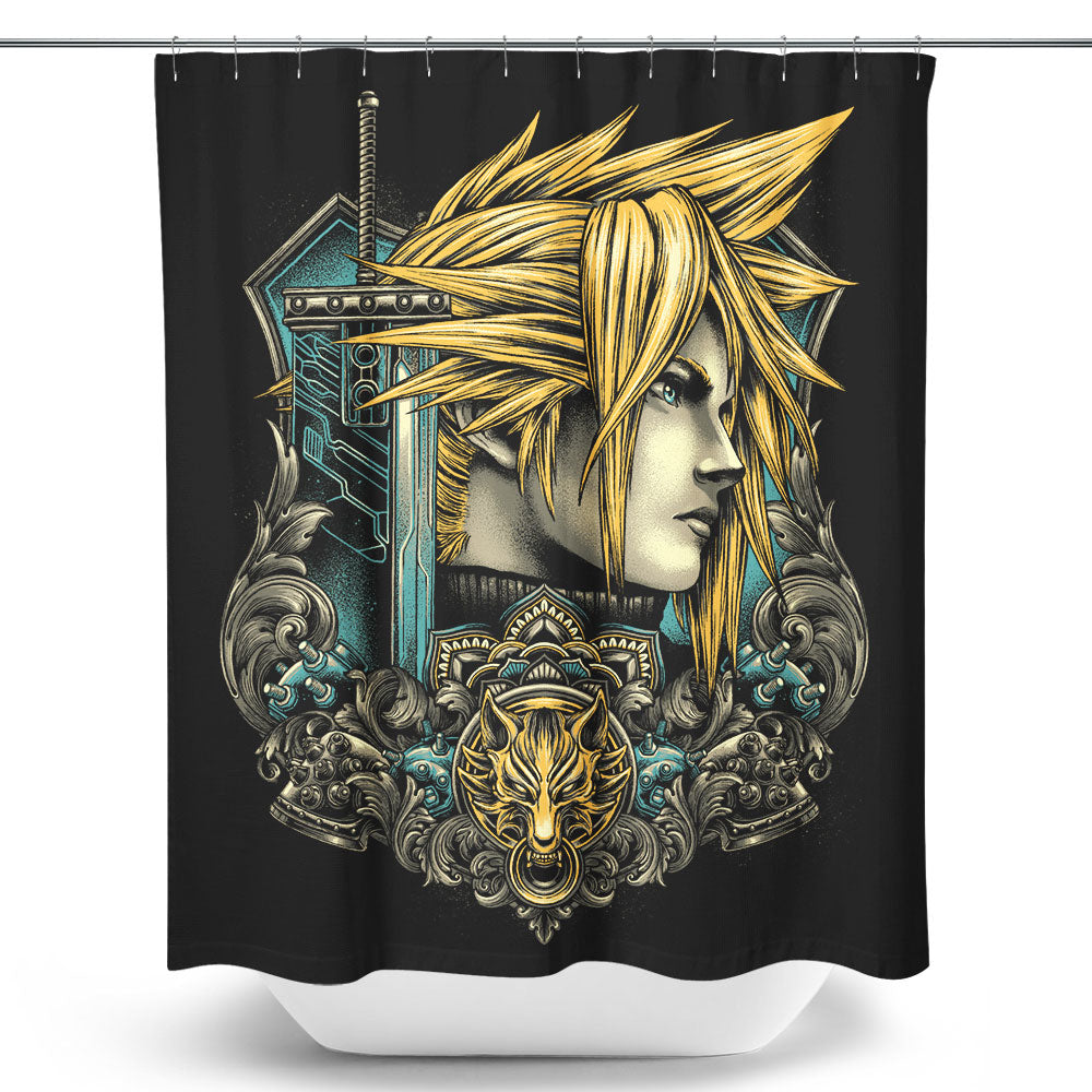 Emblem of the Ex-Soldier - Shower Curtain