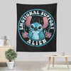 Emotional Support Alien - Wall Tapestry