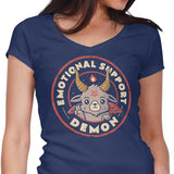 Emotional Support Demon - Women's V-Neck