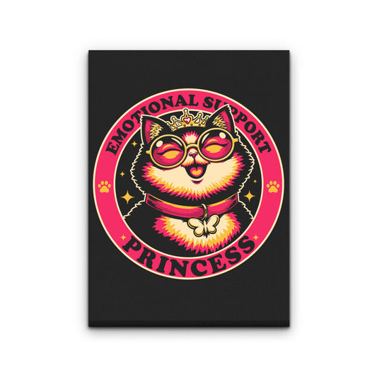 Emotional Support Princess - Canvas Print