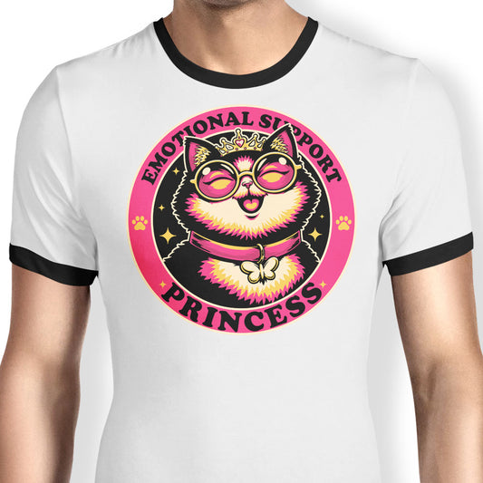 Emotional Support Princess - Ringer T-Shirt