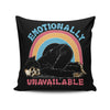 Emotionally Unavailable - Throw Pillow