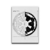 Empire Blueprint (Alt) - Canvas Print