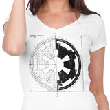 Empire Blueprint (Alt) - Women's V-Neck