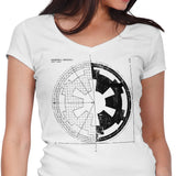 Empire Blueprint (Alt) - Women's V-Neck