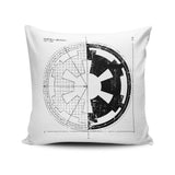 Empire Blueprint (Alt) - Throw Pillow