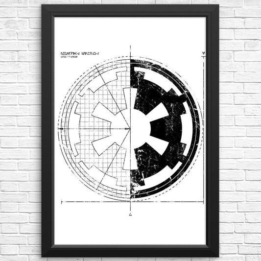 Empire Blueprint (Alt) - Posters & Prints