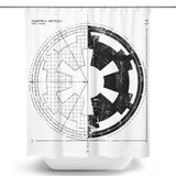 Empire Blueprint (Alt) - Shower Curtain
